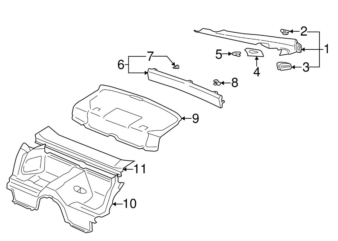 NLA Porsche 996 Turbo/ GT2 Lining Rear Shelf 996 551 33 02 A10 Discontinued