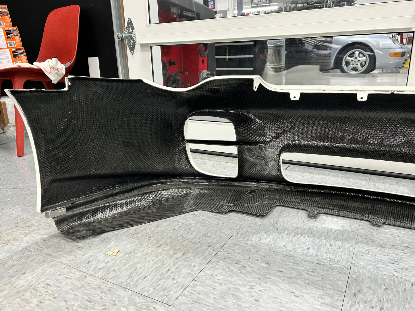 996 WERK's GT2 CARBON FIBER Front Brumper USED