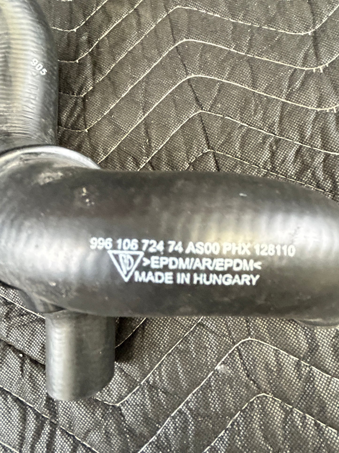 NEW OEM Porsche 996 Turbo Coolant Hose RH 996 106 724 74