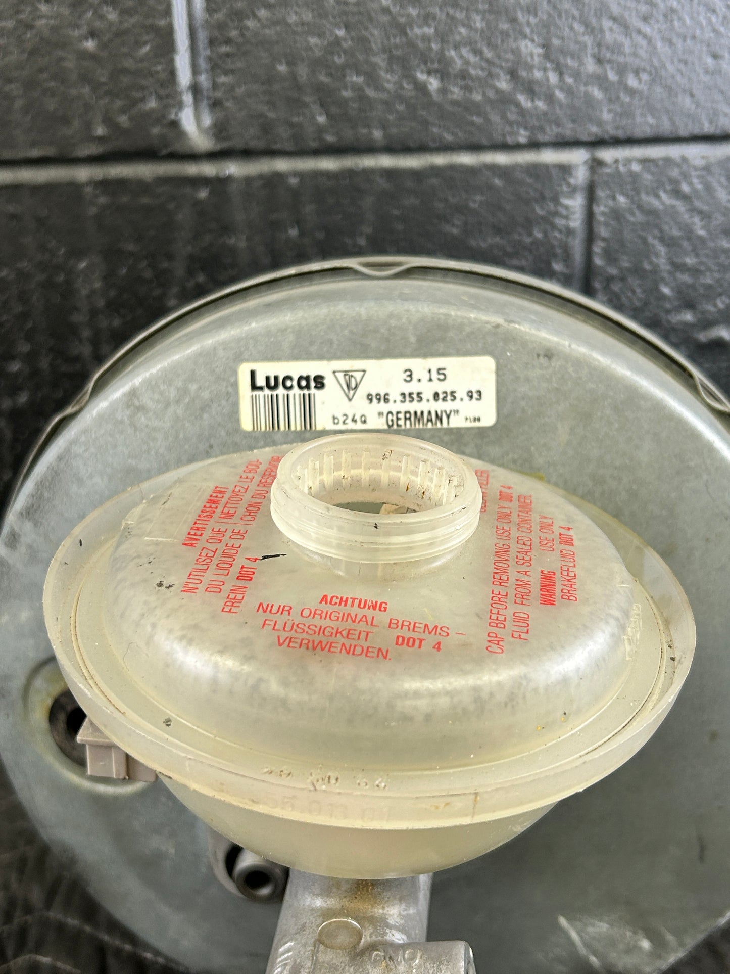 Porsche GT3 Brake Booster & Master USED