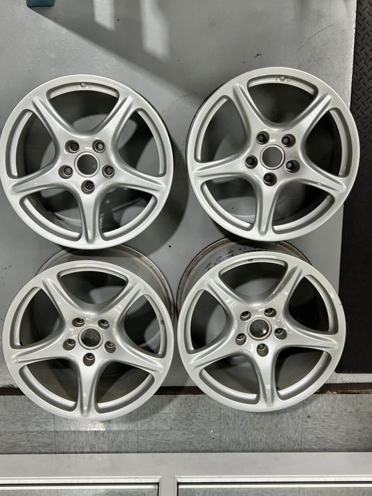 OEM 19” Staggered Porsche Carrera Classic Wheels 997.2 Excellent Condition Narrow Body Fitment